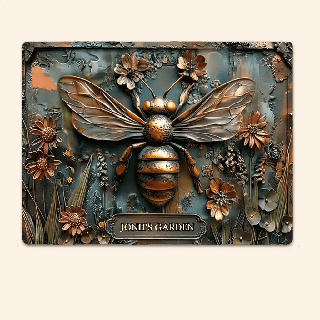 The Little Garden - Personalized Gardening Rectangle Metal Sign 736338 - 736339 - DiyGiftly