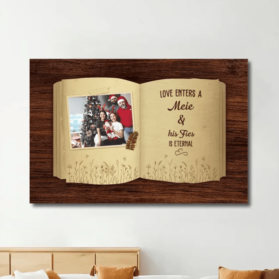 The Love Between A Mother And Her Children Is Everlasting Photo Book Version - Personalized Canvas For Mom 724691 - 724693 - DiyGiftly