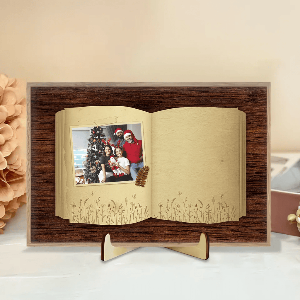 The Love Between A Mother And Her Children Is Everlasting Photo Book Version - Personalized Custom Wooden Plaquet 724691 - DiyGiftly