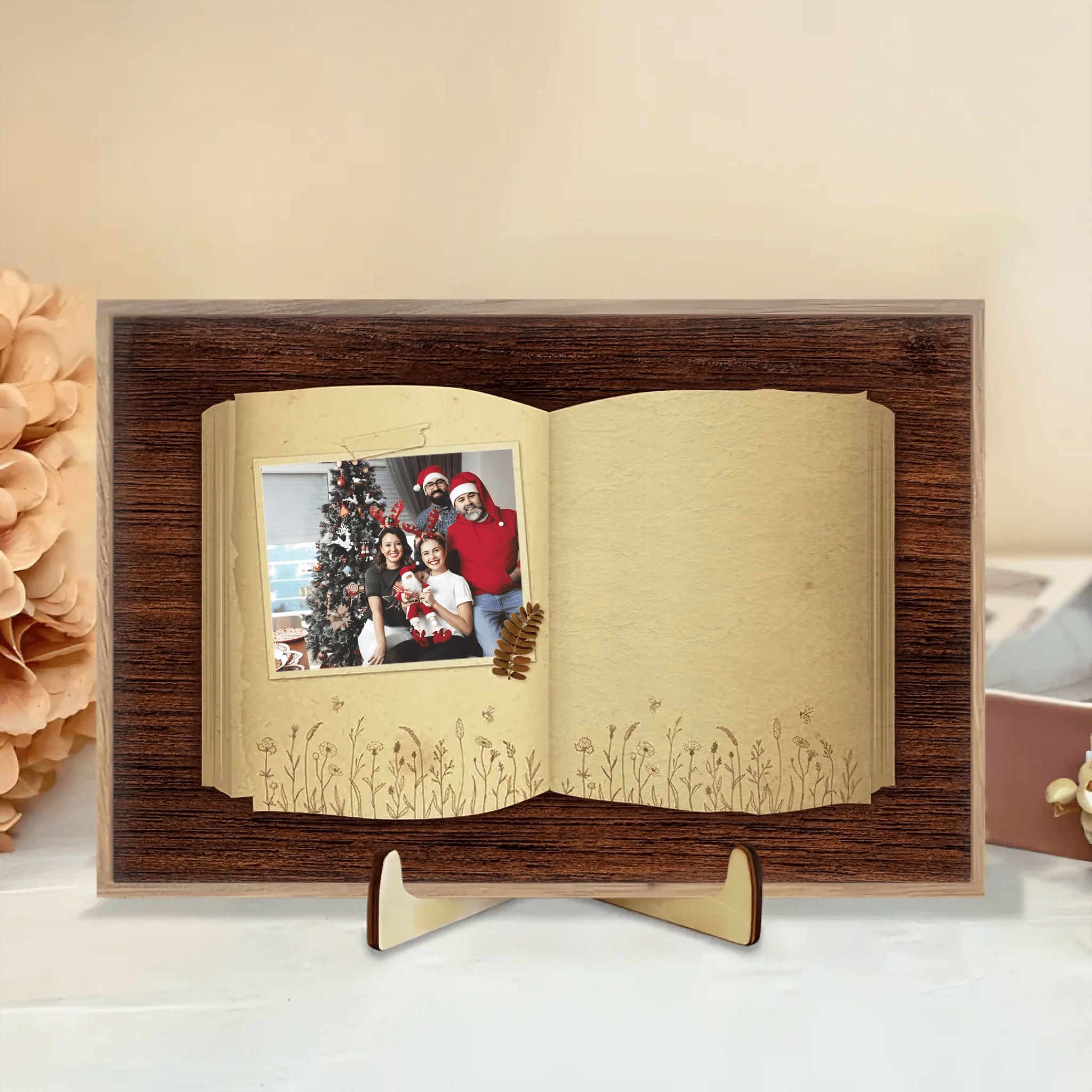 The Love Between A Mother And Her Children Is Everlasting Photo Book Version - Personalized Custom Wooden Plaquet 724691 - DiyGiftly