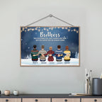The Love Between Brothers & Sisters Is Forever - Personalized Custom Wooden Plaquet - Family Hugging 712428 - DiyGiftly