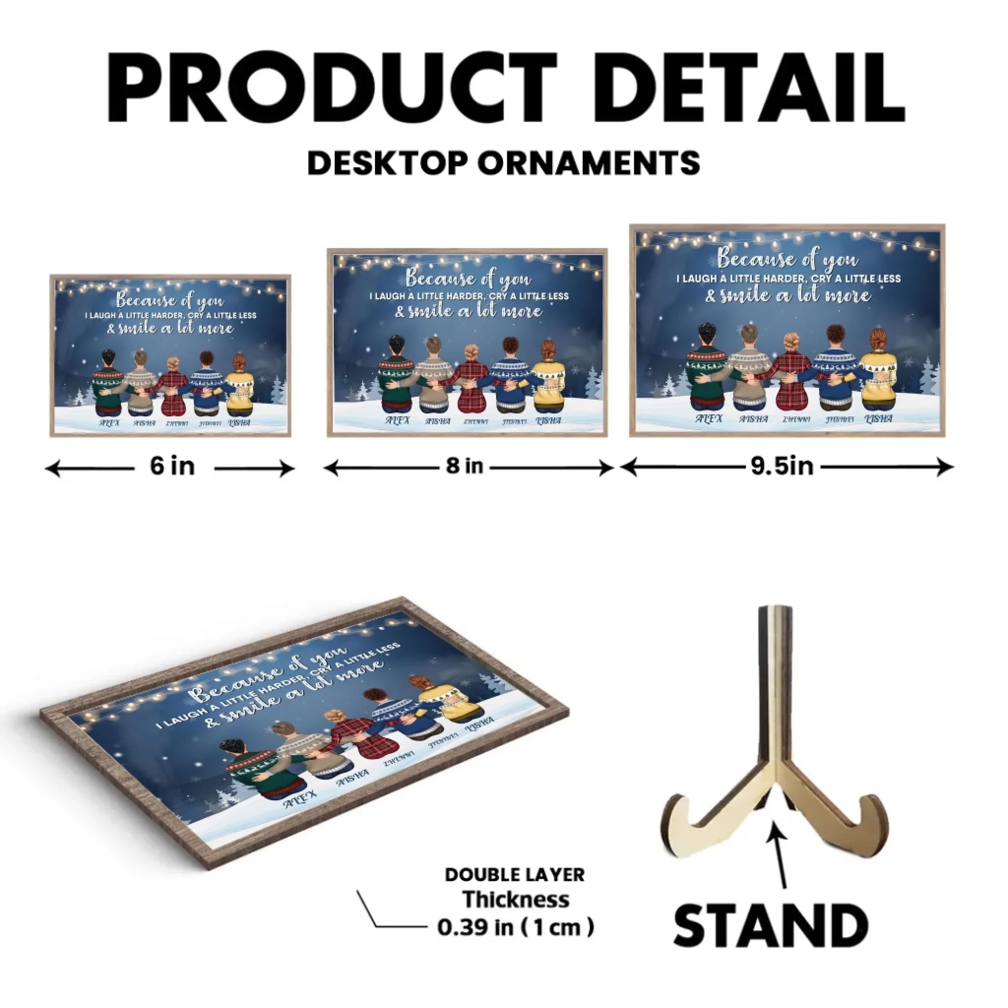 The Love Between Brothers & Sisters Is Forever - Personalized Custom Wooden Plaquet - Family Hugging 712428 - DiyGiftly