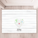 The Love Between Grandparents And Grandkids - Personalized Doormat 735506 - D - DiyGiftly