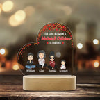 custom name wooden acrylic led night light for bedroom decor