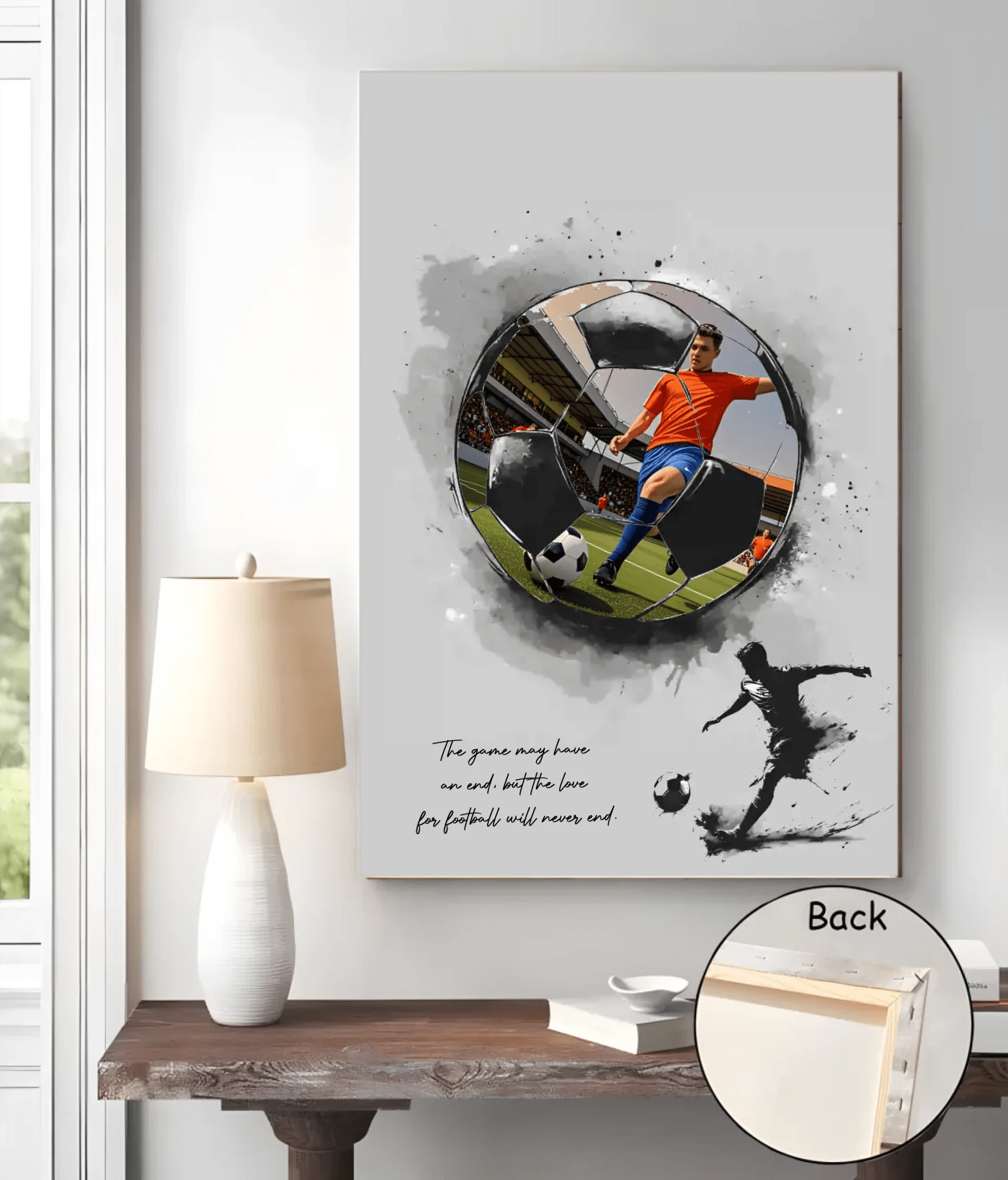 The Love For Soccer Will Never End - Personalized Poster or Canvas Custom Photo - Gift For Soccer Lovers 745999 - 746043 - DiyGiftly