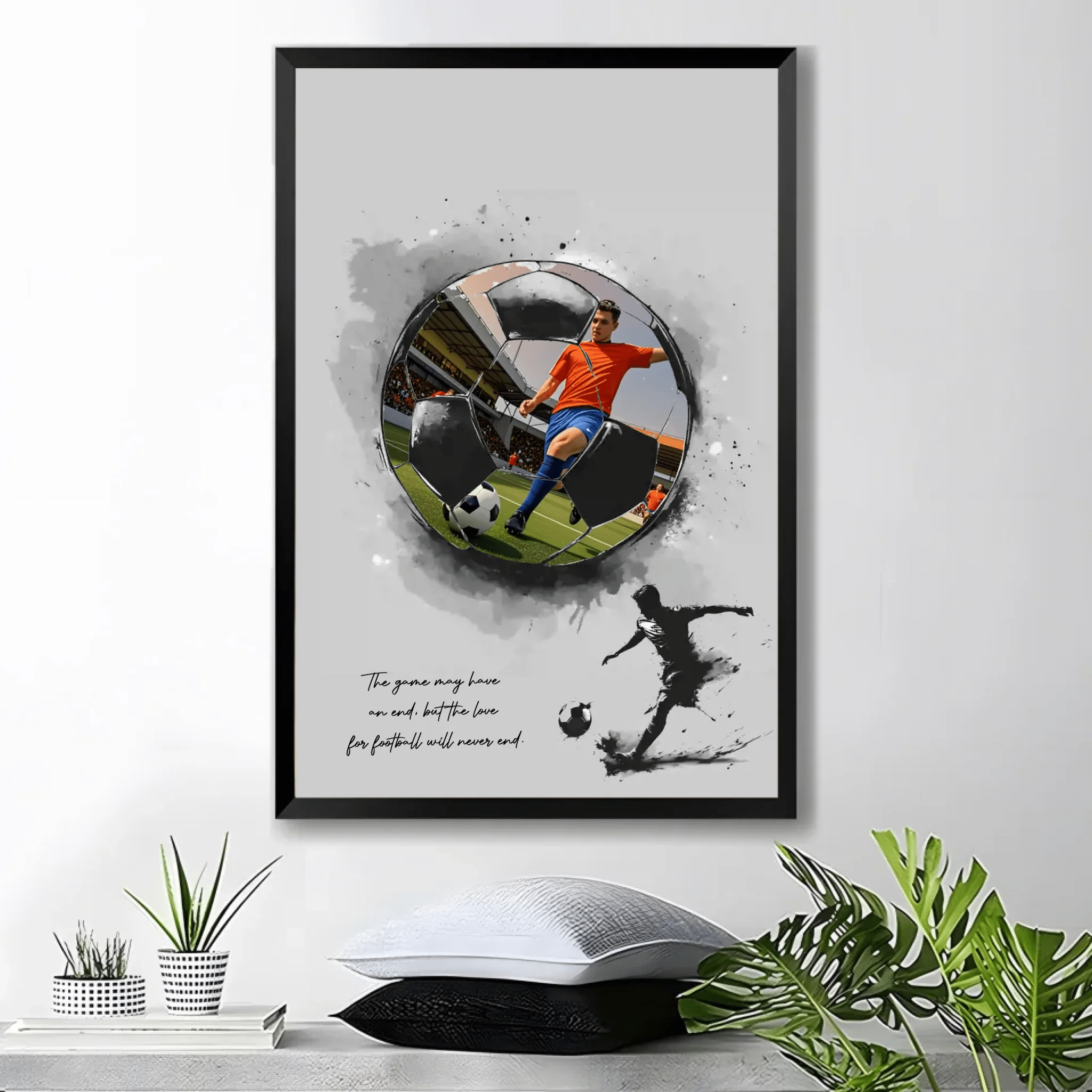 The Love For Soccer Will Never End - Personalized Poster or Canvas Custom Photo - Gift For Soccer Lovers 745999 - 746043 - DiyGiftly