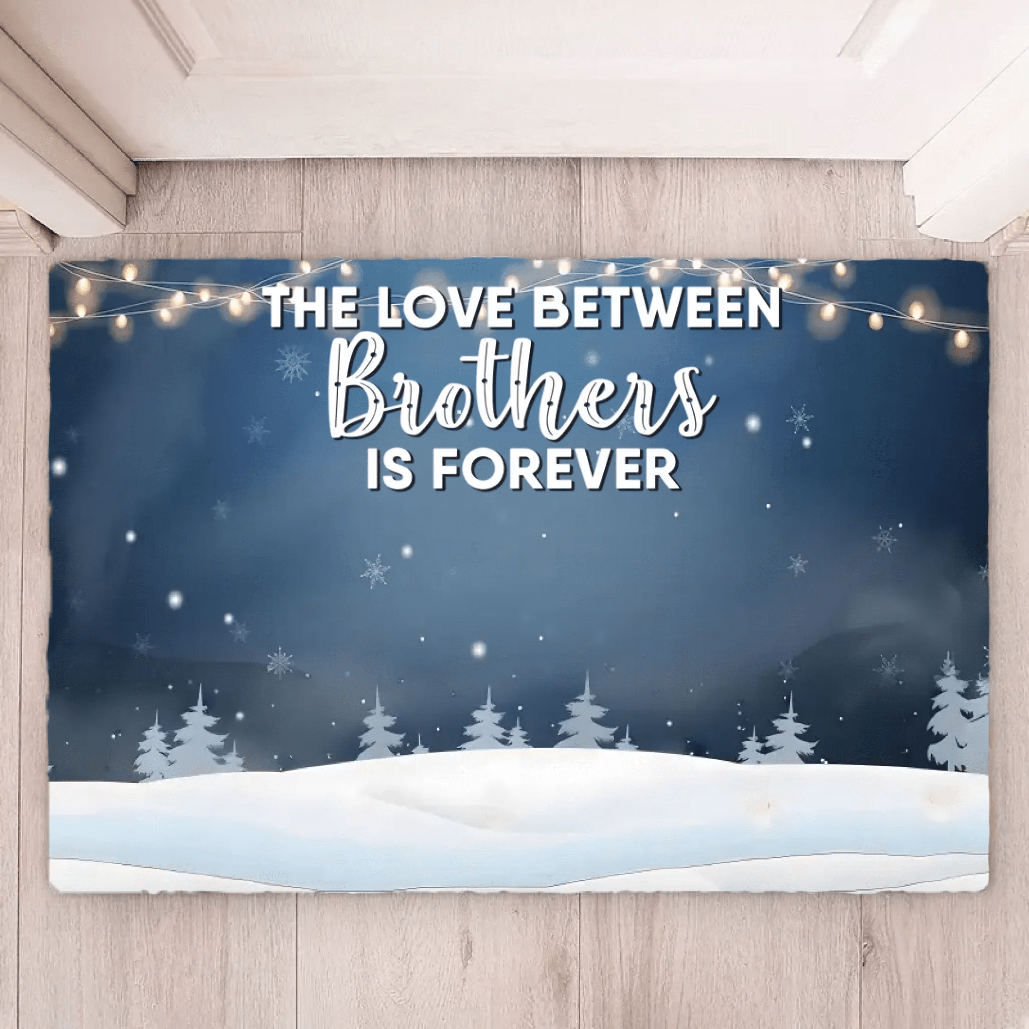 The Love Of Brothers & Sisters Is Forever - Personalized floor mat 712526 - D - DiyGiftly