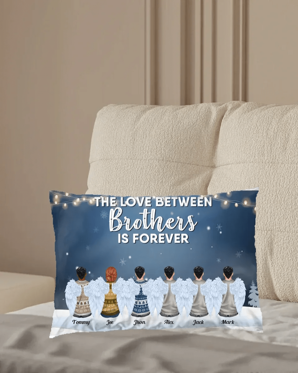 The Love Of Brothers & Sisters Is Forever - Personalized Pillow 712526 - B - DiyGiftly