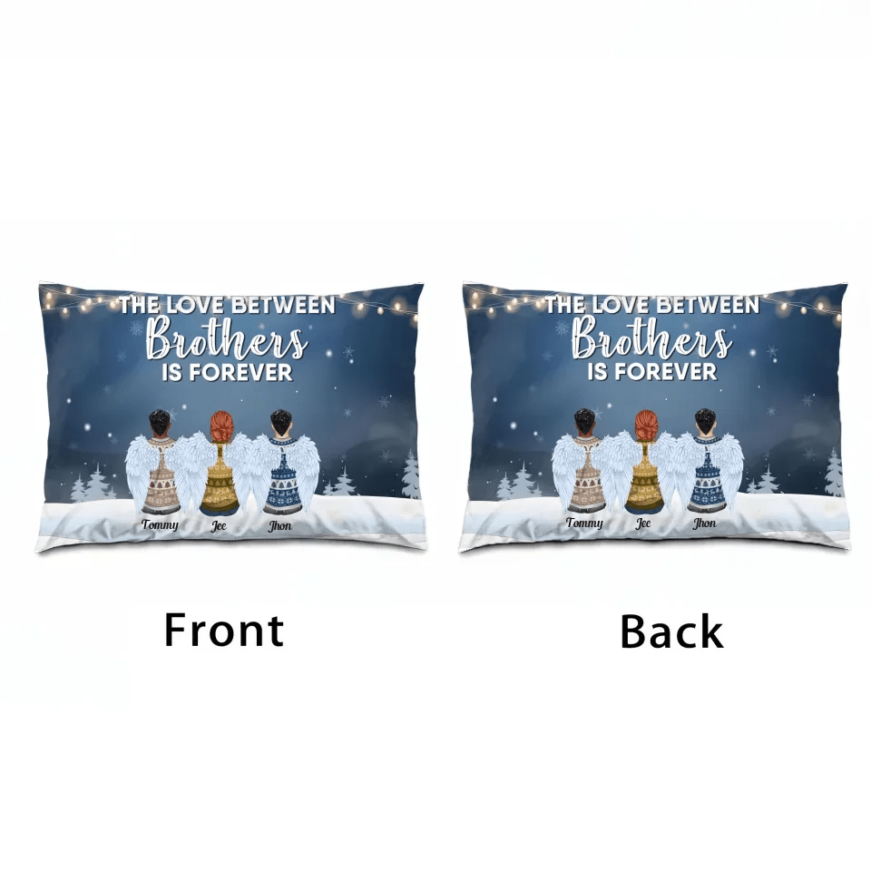 The Love Of Brothers & Sisters Is Forever - Personalized Pillow 712526 - B - DiyGiftly