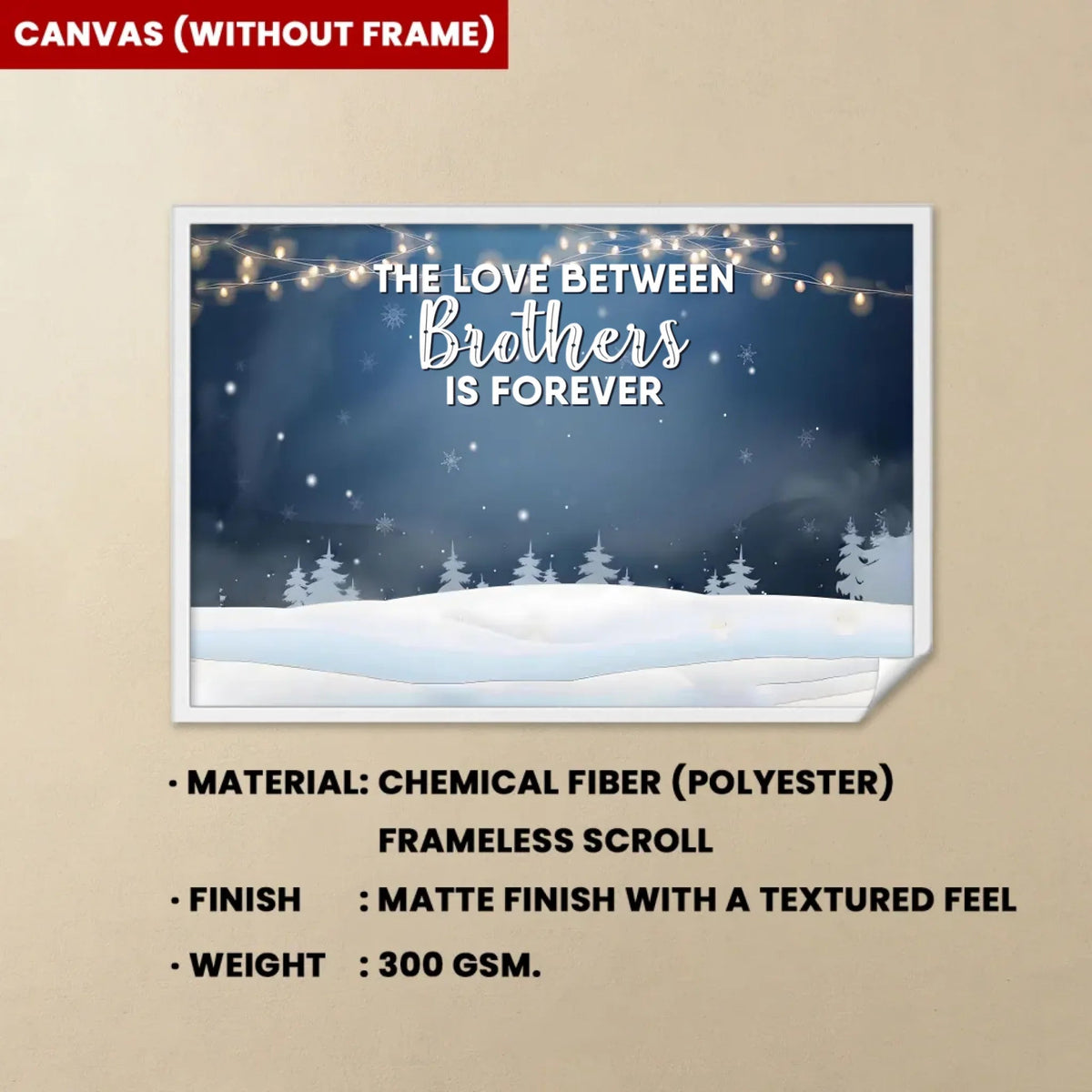 canvas with frame poster personalized design wall art