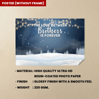 poster with frame wooden poster personalized design gift for brother