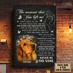 loss of dog gift canvas personalized design wall art detail view