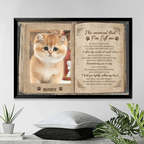 personalized cat photo poster wall art display loss of cat gift