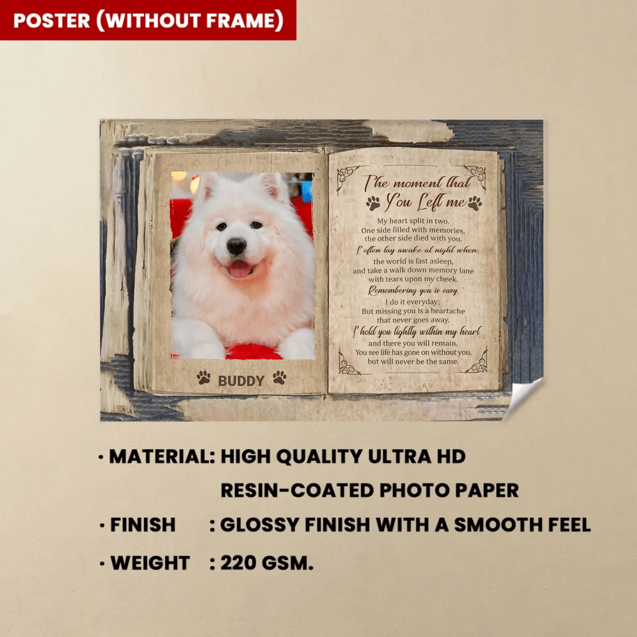 The Moment That You Left Me - Upload Image, Personalized Horizontal Poster 74868 - 743877 - DiyGiftly