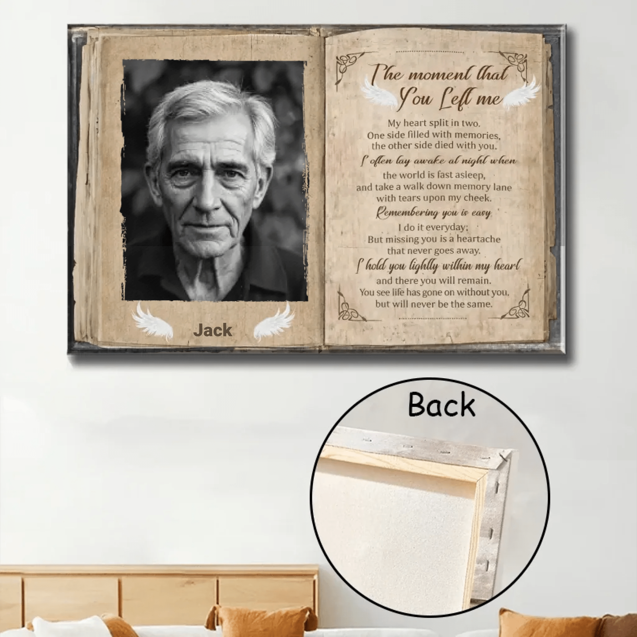 wall art canvas personalized photo wall art keepsake poster and canvas