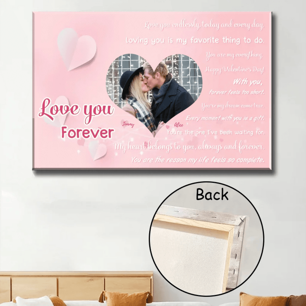 The most sincere love words to the person you love the most - Personalized Custom Photo Canvas or Poster 734630 - 738041 - DiyGiftly