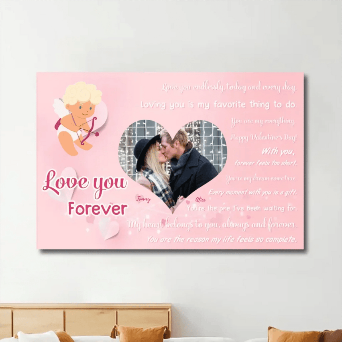 The most sincere love words to the person you love the most - Personalized Custom Photo Canvas or Poster 734630 - 738041 - DiyGiftly