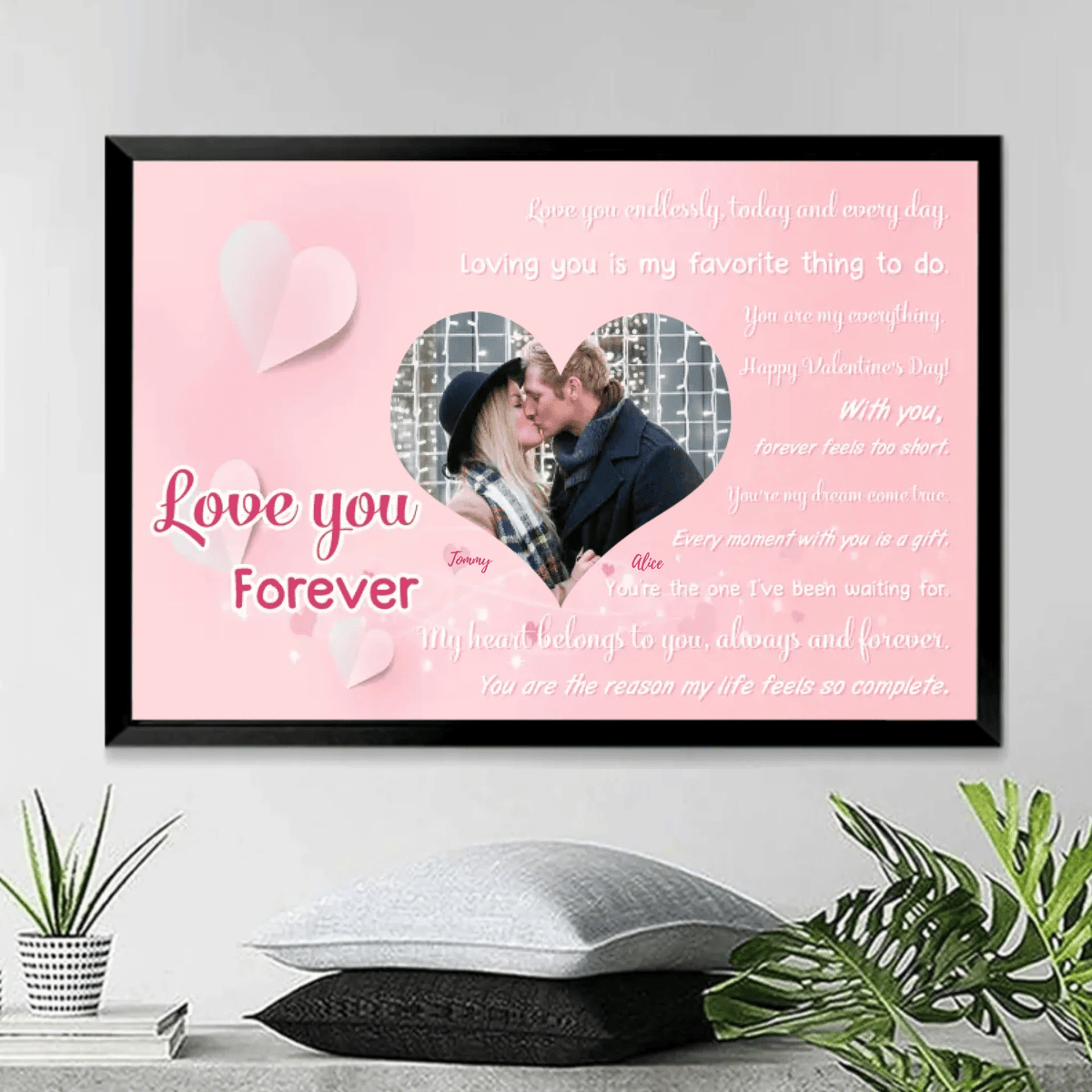 The most sincere love words to the person you love the most - Personalized Custom Photo Canvas or Poster 734630 - 738041 - DiyGiftly