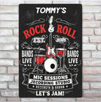 The passionate moment of roaring and swaying along with the band - personalized and creative tinplate paintings 755275 - 755528 - DiyGiftly