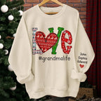 personalized sleeve names unisex sweatshirt The Perfect Grandma
