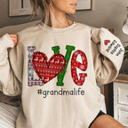 The Perfect Grandma unisex sweatshirt personalized sleeve names for grandma