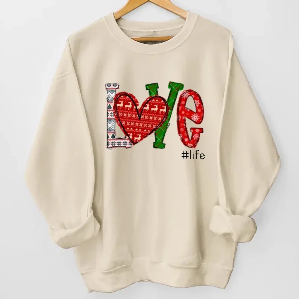 unisex sweatshirt with personalized sleeve names The Perfect Grandma