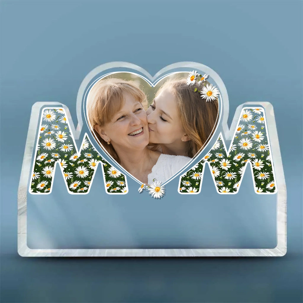 The Piece That Holds Us Together Custom Photo Acrylic Plaque - Personalized Family Plaque - Mother's Day and Birthday Gift for Mom From Daughter - DiyGiftly