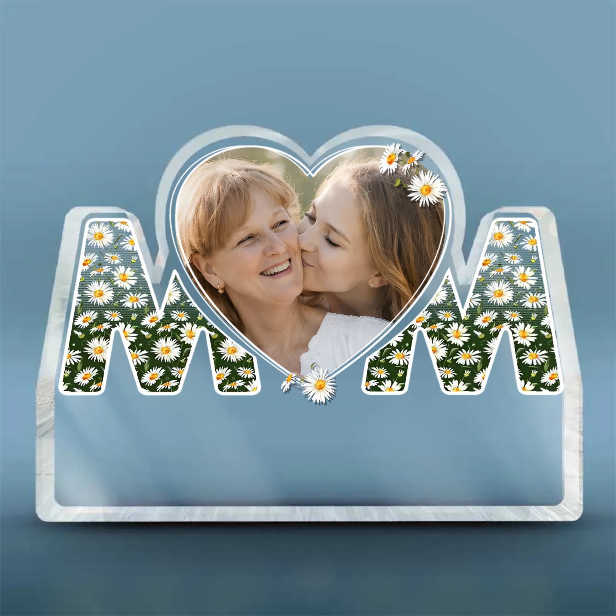 The Piece That Holds Us Together Custom Photo Acrylic Plaque - Personalized Family Plaque - Mother's Day and Birthday Gift for Mom From Daughter - DiyGiftly