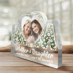 The Piece That Holds Us Together Custom Photo Acrylic Plaque - Personalized Family Plaque - Mother's Day and Birthday Gift for Mom From Daughter - DiyGiftly