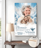 There's A Little Bit Of Heaven In Our Home - Personalized Canvas 737100 - 737105 - DiyGiftly