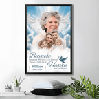 There's A Little Bit Of Heaven In Our Home - Personalized Canvas 737100 - 737105 - DiyGiftly