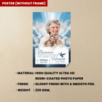 There's A Little Bit Of Heaven In Our Home - Personalized Canvas 737100 - 737105 - DiyGiftly