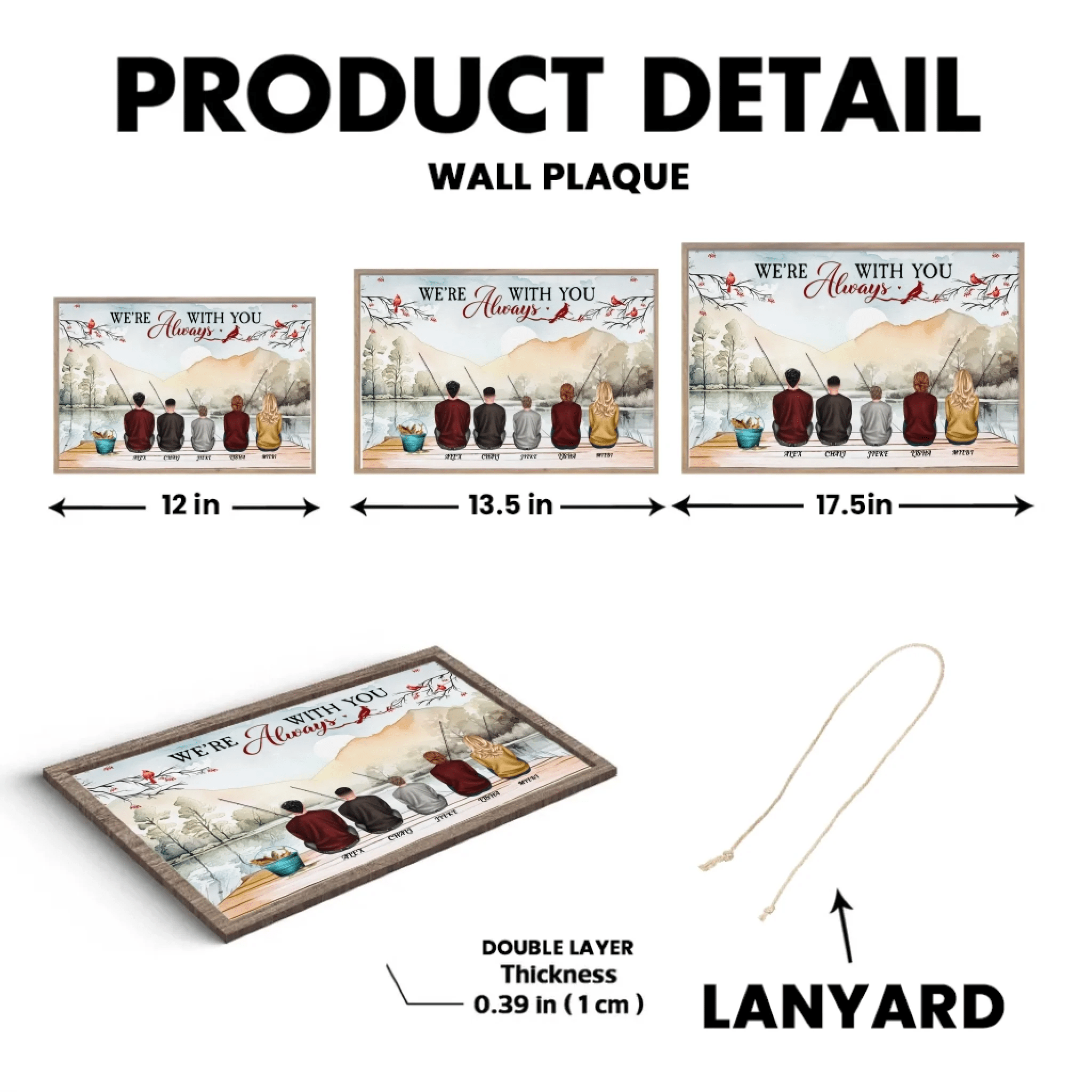 They Fish Beside Us Every Day - Personalized Custom Wooden Plaquet 712233 - DiyGiftly