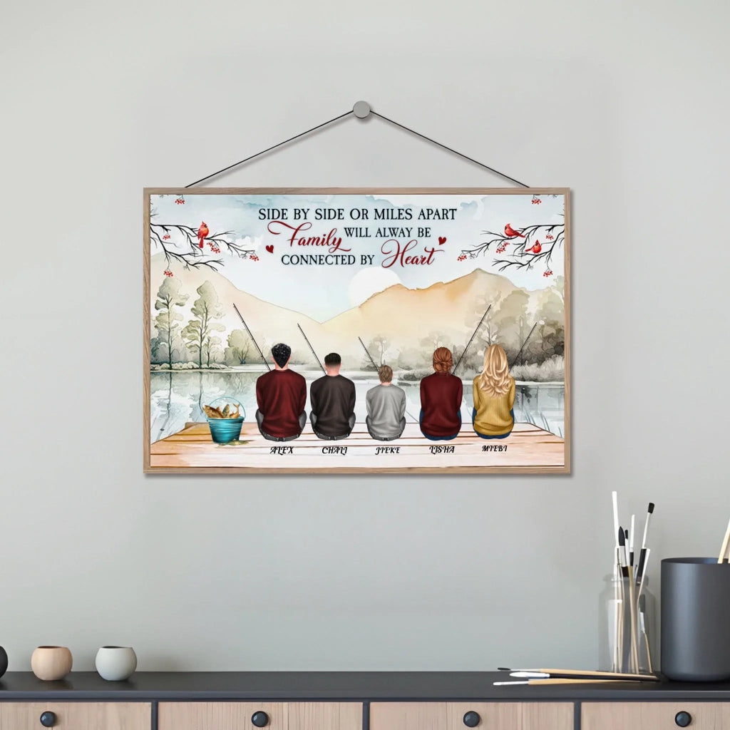 They Fish Beside Us Every Day - Personalized Custom Wooden Plaquet 712233 - DiyGiftly