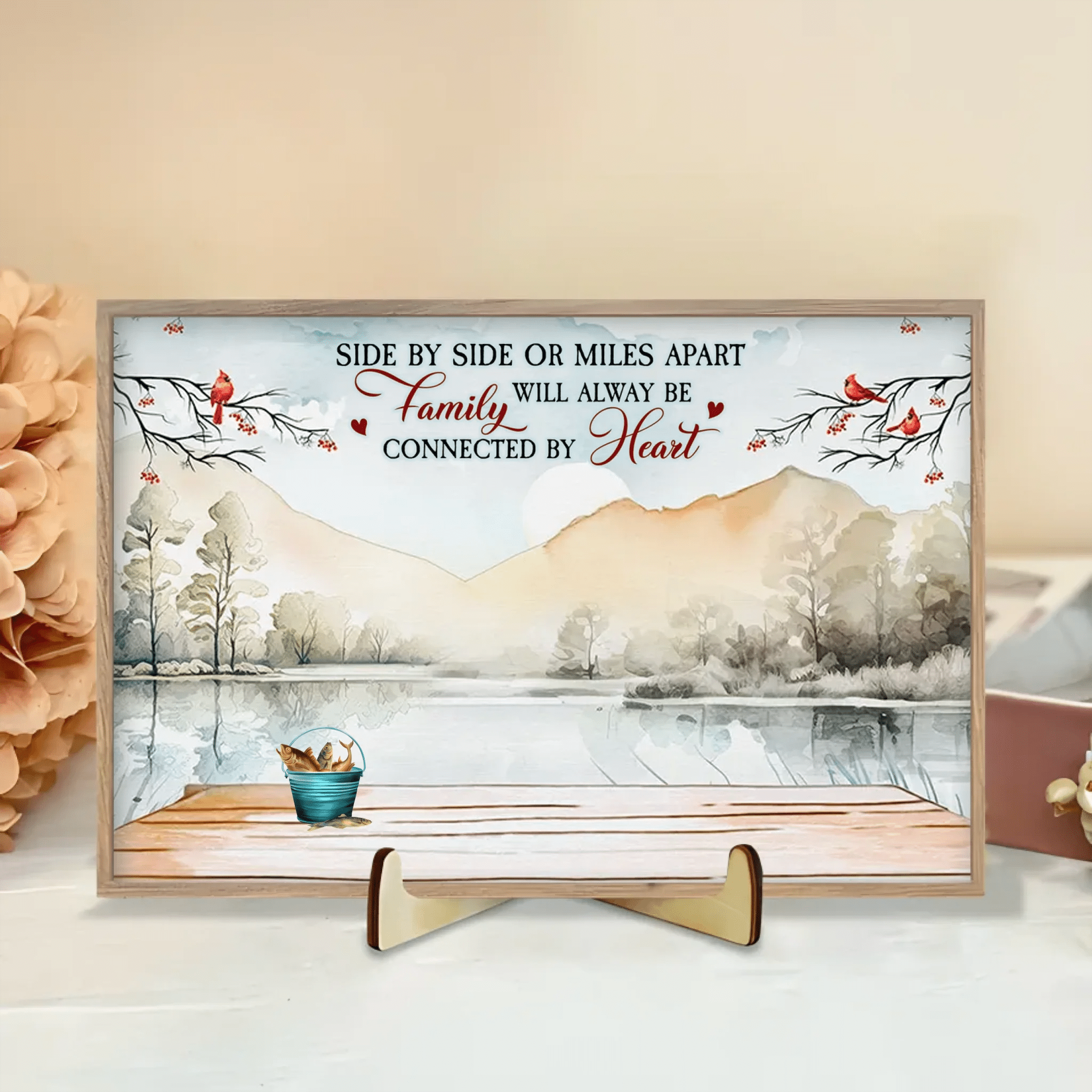 They Fish Beside Us Every Day - Personalized Custom Wooden Plaquet 712233 - DiyGiftly