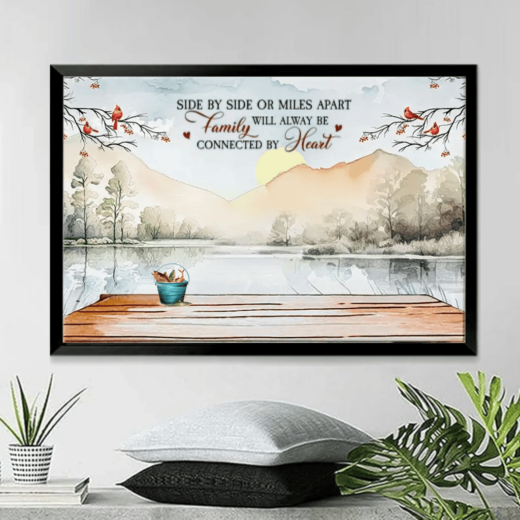 They Fish Beside Us Every Day - Personalized Wrapped Canvas 712421 - 712233 - DiyGiftly