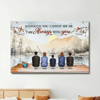 They Fish Beside Us Every Day - Personalized Wrapped Canvas 712421 - 712233 - DiyGiftly