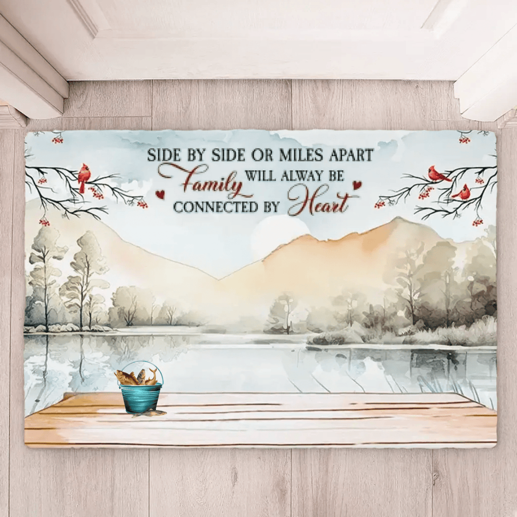They Fish Beside Us Every Day - Personalized Wrapped Mat 712233 - D - DiyGiftly