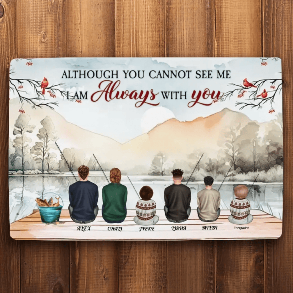 They Fish Beside Us Every Day - Personalized Wrapped Mat 712233 - D - DiyGiftly