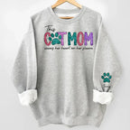 This Fur Mom Wears Her Heart On The Sleeve - Dog & Cat Personalized Custom Unisex Sweatshirt With Design On Sleeve - Gift For Pet Owners, Pet Lovers 677337 - 680992 - DiyGiftly
