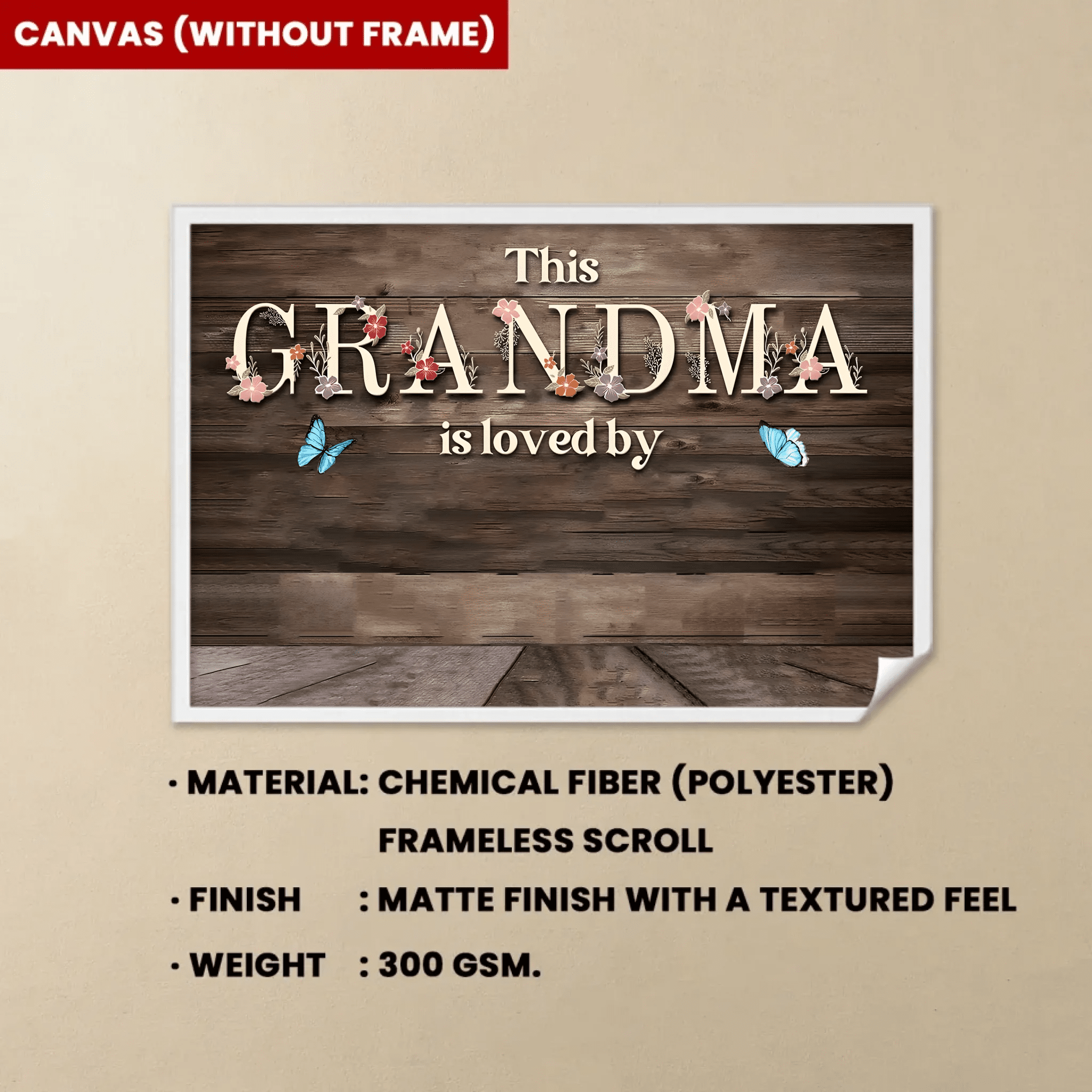 personalized names poster custom name design mothers day gift for grandma