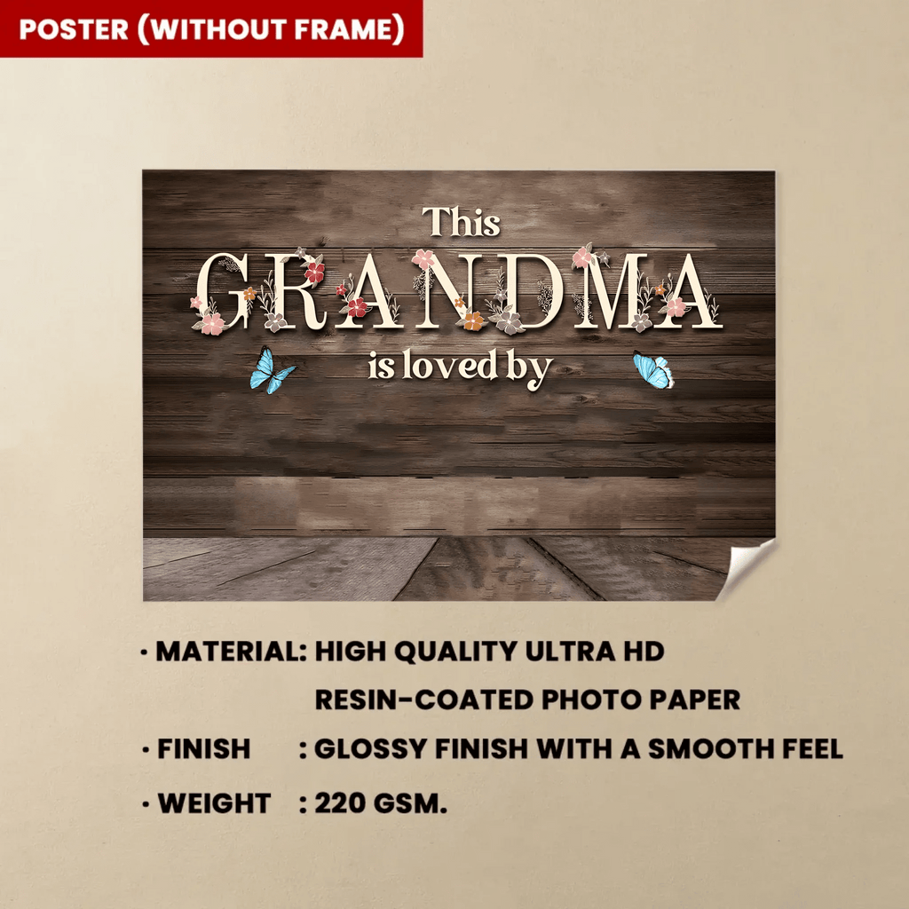 this grandma is loved by gift poster personalized names mothers day gift for grandma
