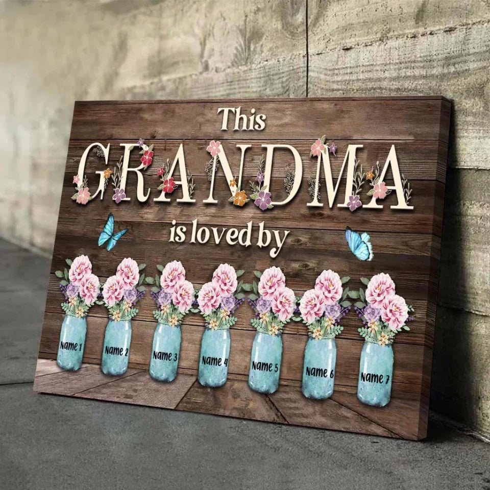 this grandma is loved by poster personalized names mothers day gift for grandma