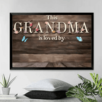 this grandma is loved by custom name design poster mothers day gift for grandma