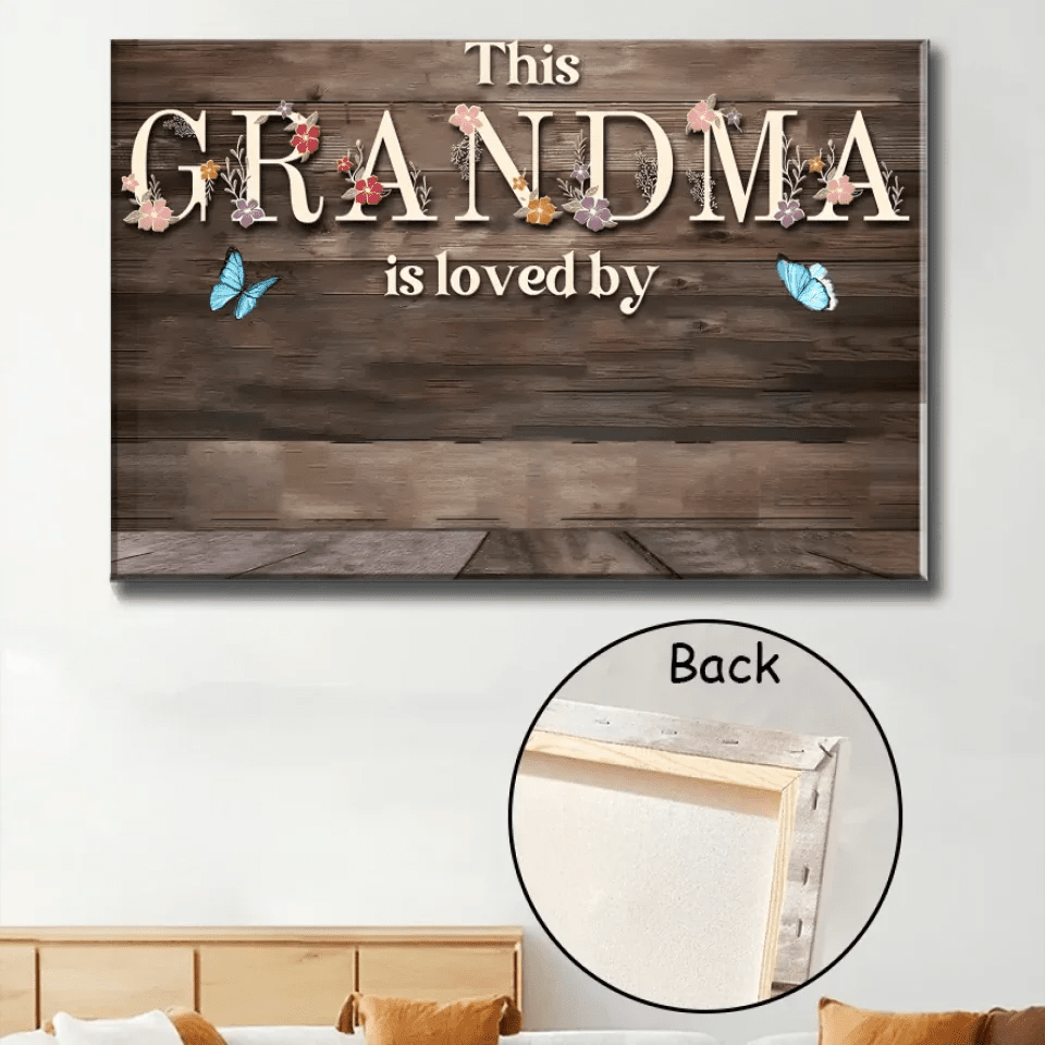 personalized poster this grandma is loved by custom name design mothers day gift for grandma