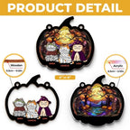 This Halloween, My Cat And I Are The Purr - Fect Pair! - Dog & Cat Personalized Window Hanging Suncatcher Ornament - Halloween Gift For Pet Owners, Pet Lovers 667987 - DiyGiftly