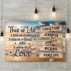 This Is Us A Whole Lot Of Love - Family Personalized Custom Horizontal Canvas - Gift For Family Members 711083 - 711145 - DiyGiftly