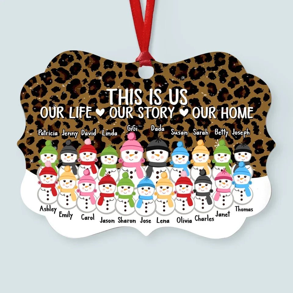 This Is Us A Whole Lot Of Love - Personalized Family Ornament 683190 - DiyGiftly