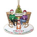This Is Us Couple And Dogs Cats - Christmas Gift For Pet Lovers And Family - Personalized Wooden Cutout Ornament 723038 - DiyGiftly
