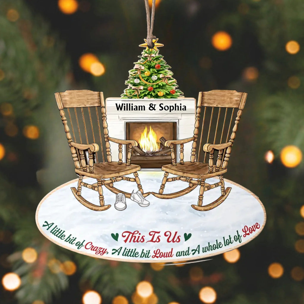 This Is Us Couple And Dogs Cats - Christmas Gift For Pet Lovers And Family - Personalized Wooden Cutout Ornament 723038 - DiyGiftly